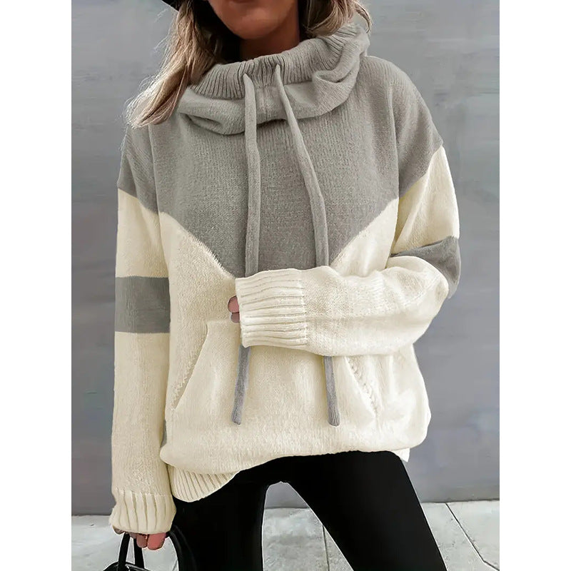 Fashionable Cosy Hoodie With Drawstrings Sweater For Women