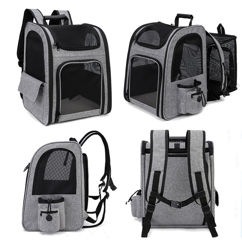 Extendable Foldable Portable Breathable Pet Dog Cat Backpack Bag