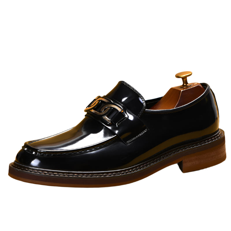 Men's Business Shoes Casual Buckle Loafers British Style