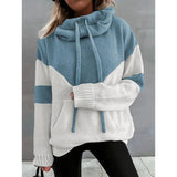 Fashionable Cosy Hoodie With Drawstrings Sweater For Women