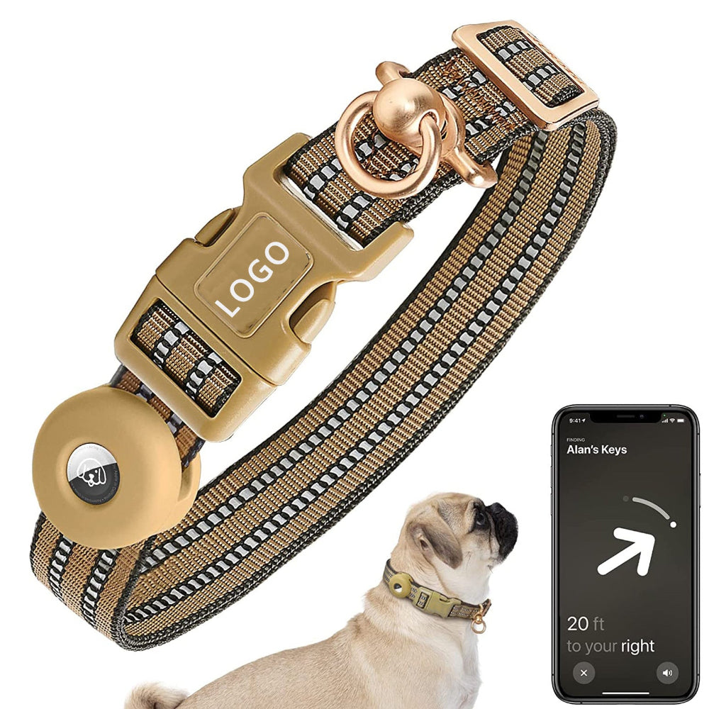 Silicone Case Nylon Anti-Lost Dog Collar.