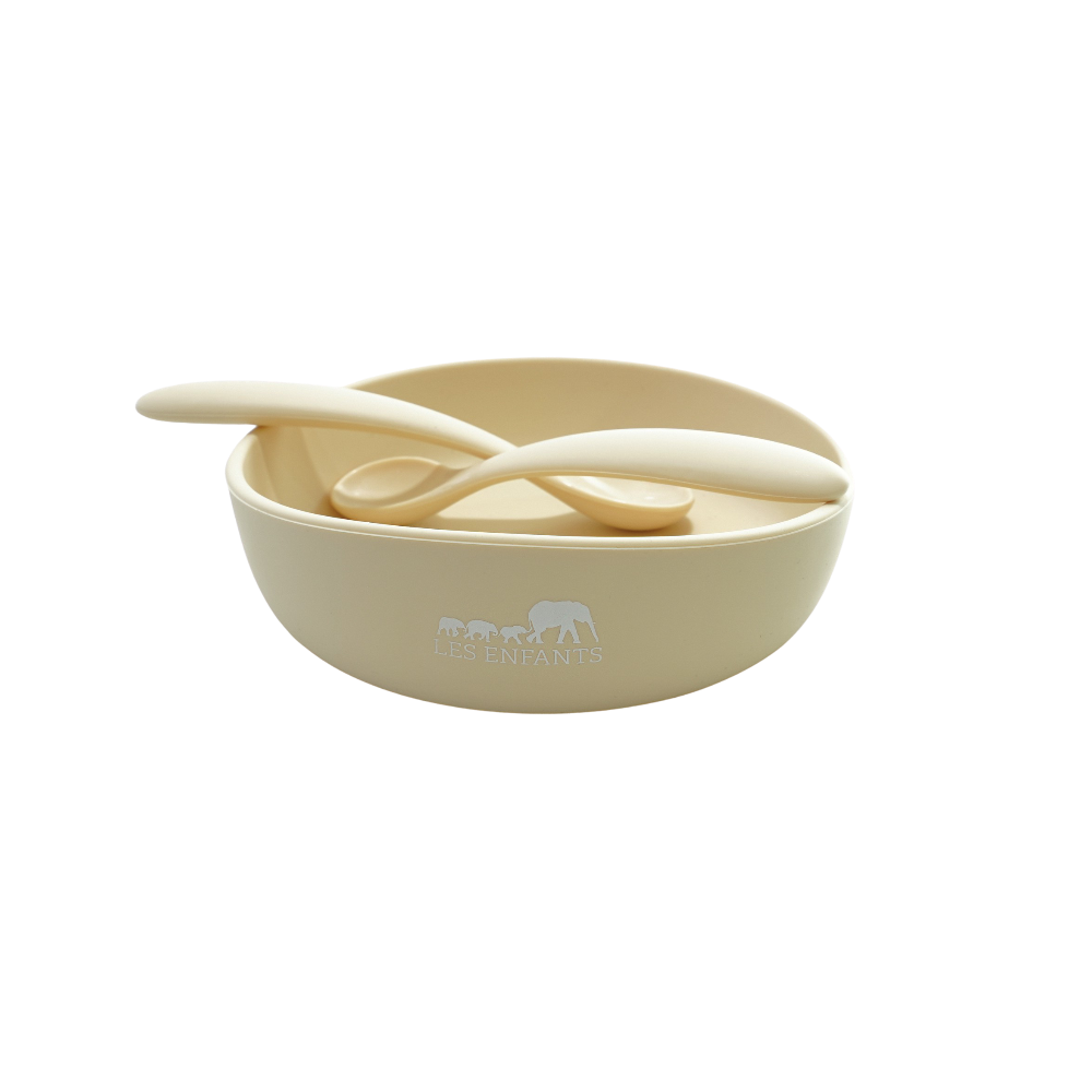 Les Enfants Bowl And Spoon Feeding Set