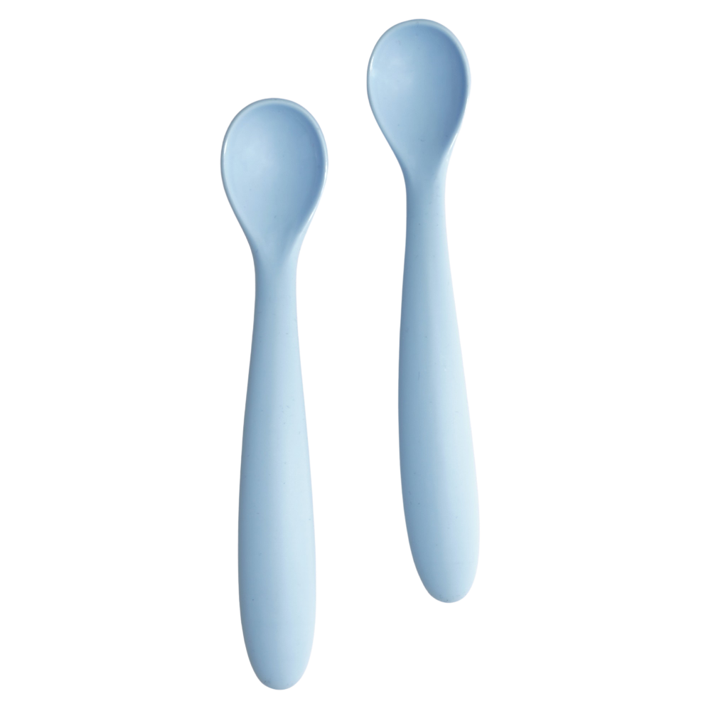 Blue Silicone Spoon Set Cutlery