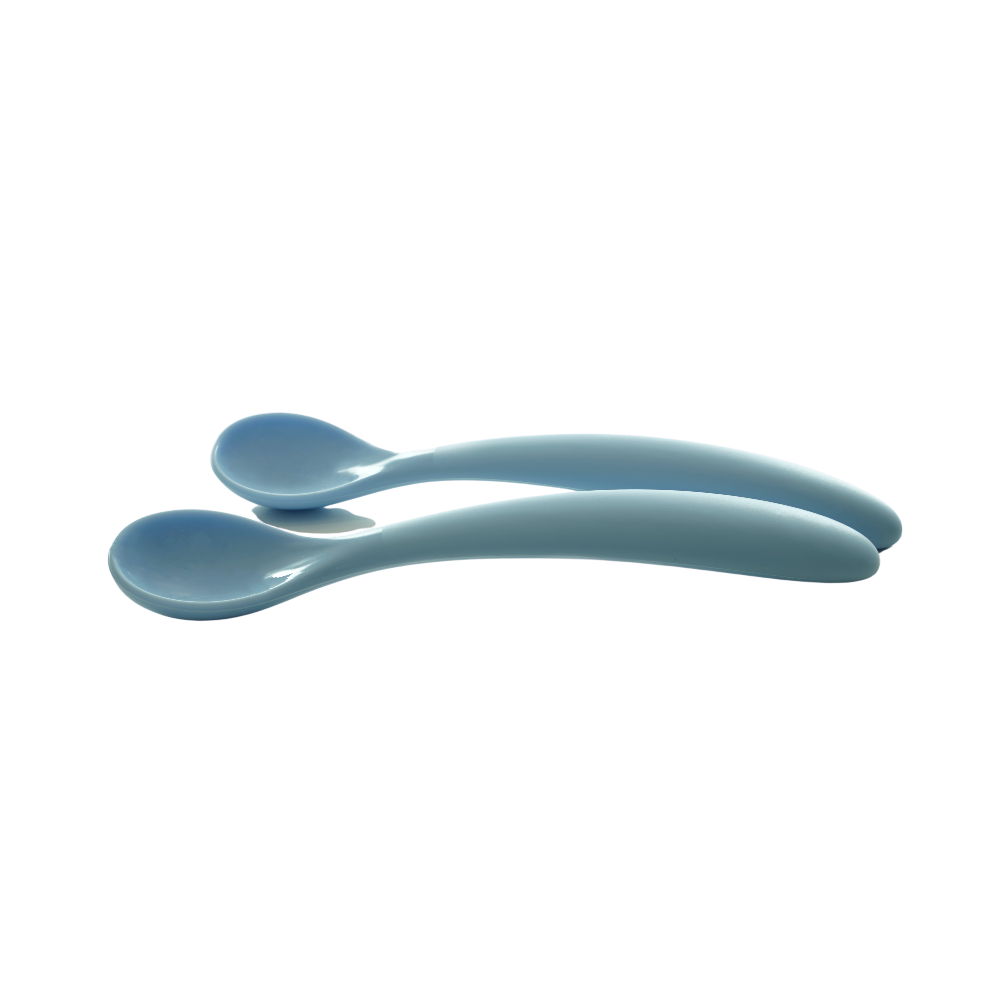 Blue Silicone Spoon Set Cutlery