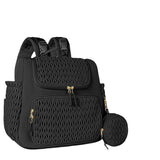 Multifunctional Quilted Diaper Bag Backpack For Parents