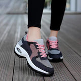 Upper Mesh PU Sole Cushion Shoes Women Comfortable Breathable Sneaker Running Shoes