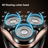 Three Cutter Head Double Ring Floating Men's Shaver