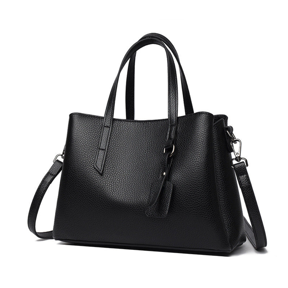 Cowhide Leather Women's Bag Large Capacity Handbag With Shoulder Strap