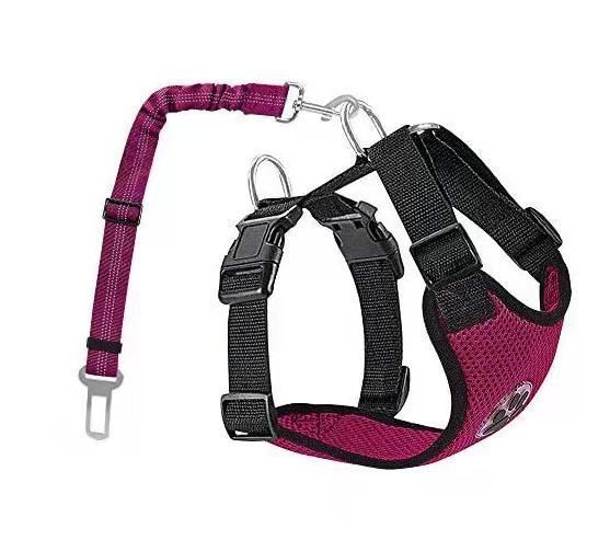 Adjustable Nylon Dog Pet Harness With Removable Rope Leash - Weriion