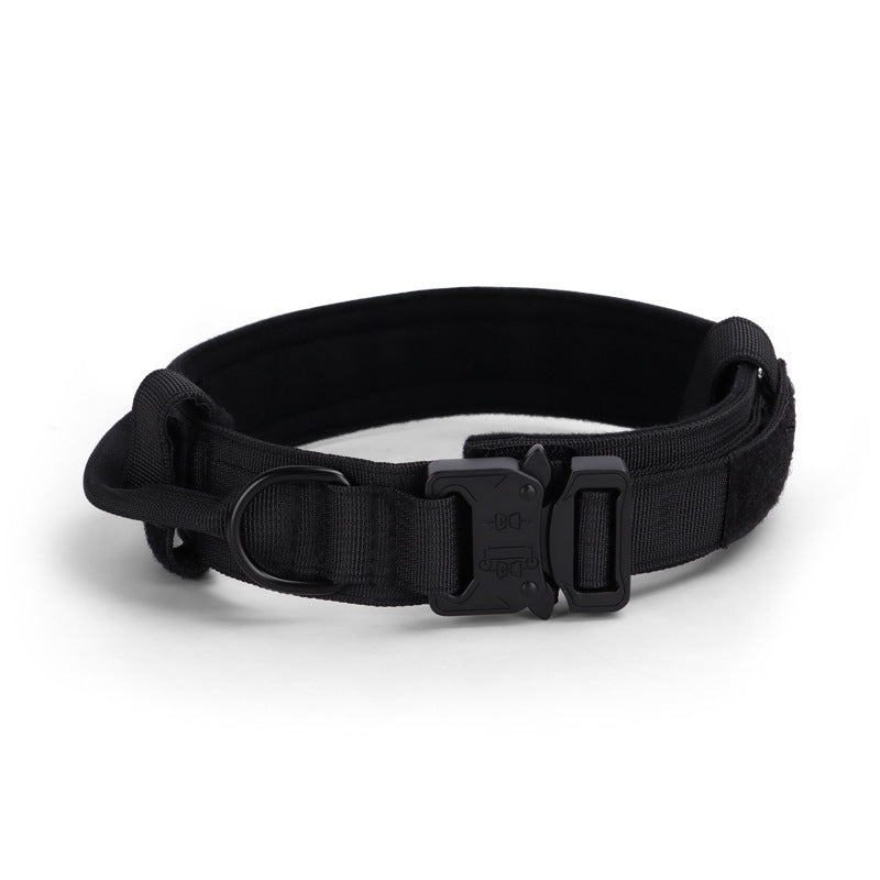 Tactical Adjustable Dog Collar Military German Shepherd Training Medium Large Pet Collar