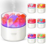 Air Humidifier Crystal Salt Lamp Aroma Diffuser Incense Machine Fogger Essential Oil Lamp Difusor Ambient Light - Weriion