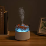 Air Humidifier Crystal Salt Lamp Aroma Diffuser Incense Machine Fogger Essential Oil Lamp Difusor Ambient Light - Weriion