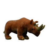 Ancient Creature Egyptian Heavy Foot Double Horned Rhino Animal Plush Toy - Weriion