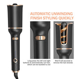 Automatic Black Spiral Electric Negative Ion Curling Iron - Weriion