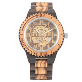 Automatic Mechanical Bamboo Wood Watch For Men - Weriion