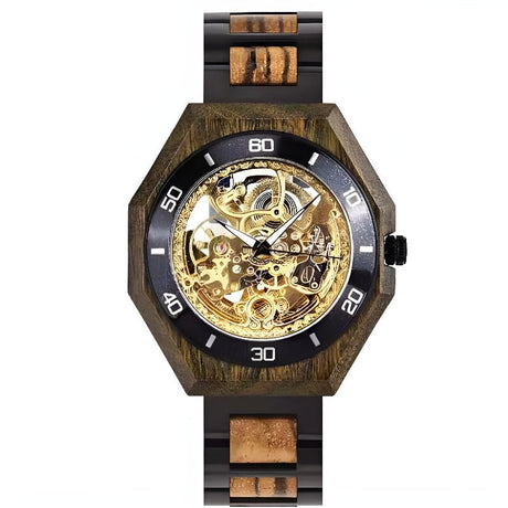 Automatic Mechanical Wood Watch For Men - Weriion