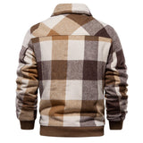 Autumn And Winter Men's Jacket Casual Plaid Coat - Weriion