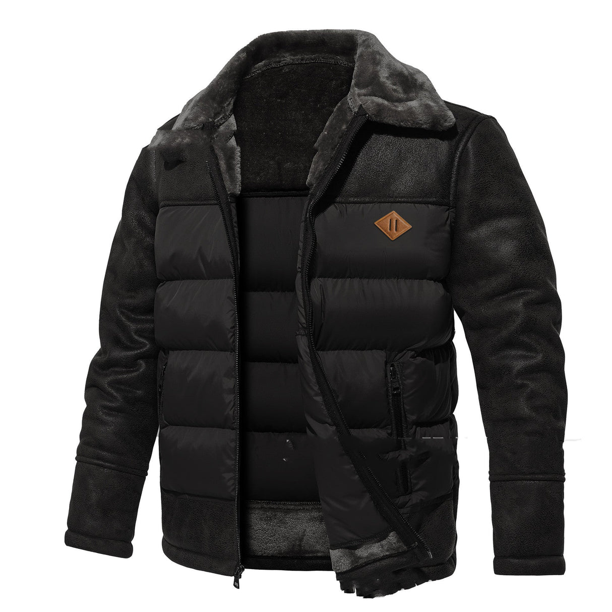 Autumn & Winter Fur Integrated Fashionable Jacket For Men - Weriion