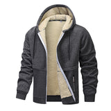 Winter Fleece Sweatshirt Casual Thick Warm Sherpa Lined Hoodie