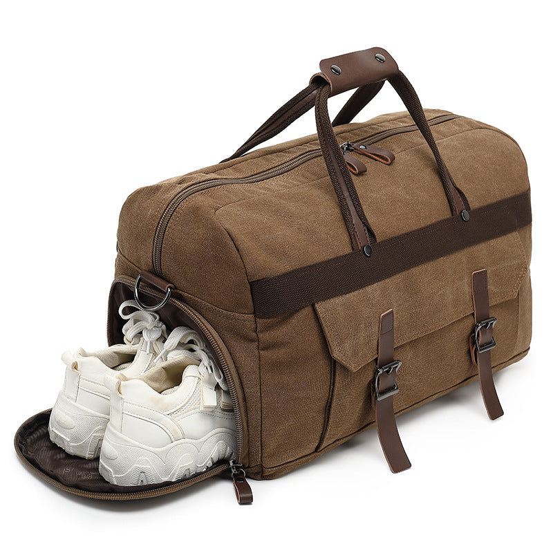 Men's Large Capacity Crossbody Travel Luggage Shoulder Bag.