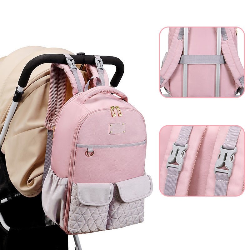 Baby Diaper Bag Backpack With Large Capacity & Multiple Pockets - Weriion