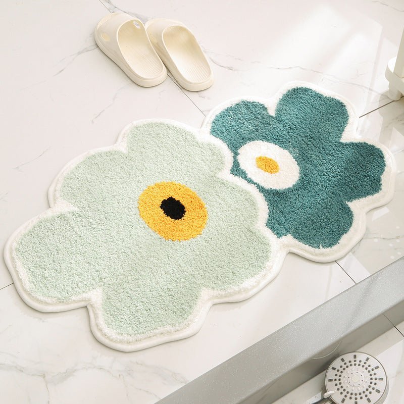 Bathroom Absorbent Anti Slip Floor Mats Pads Rugs - Weriion