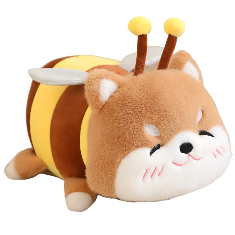 Bee - Capybara And Bee - Shiba Doll Plush Toys With Plush Honey Jar - Weriion