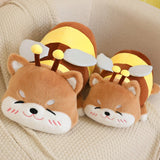 Bee - Capybara And Bee - Shiba Doll Plush Toys With Plush Honey Jar - Weriion