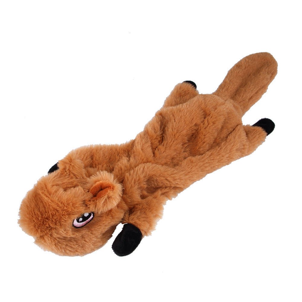 Bite Resistant Vocalized Plush Foxes Squirrels Wolves Dog Chew Toys Pet Supplies - Weriion