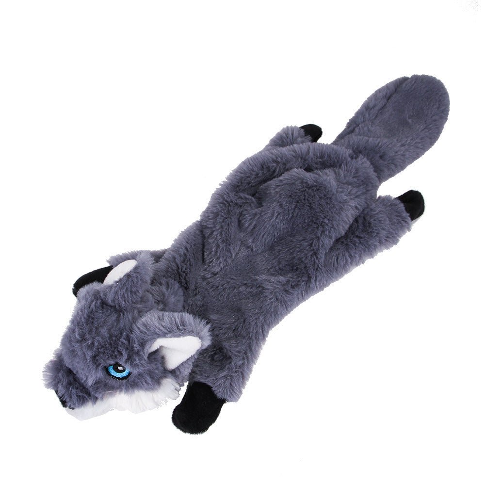 Bite Resistant Vocalized Plush Foxes Squirrels Wolves Dog Chew Toys Pet Supplies - Weriion