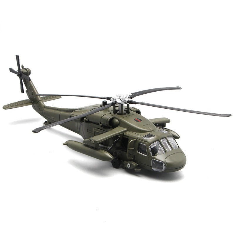 Black Hawk Gunship Military Model Toy - Weriion