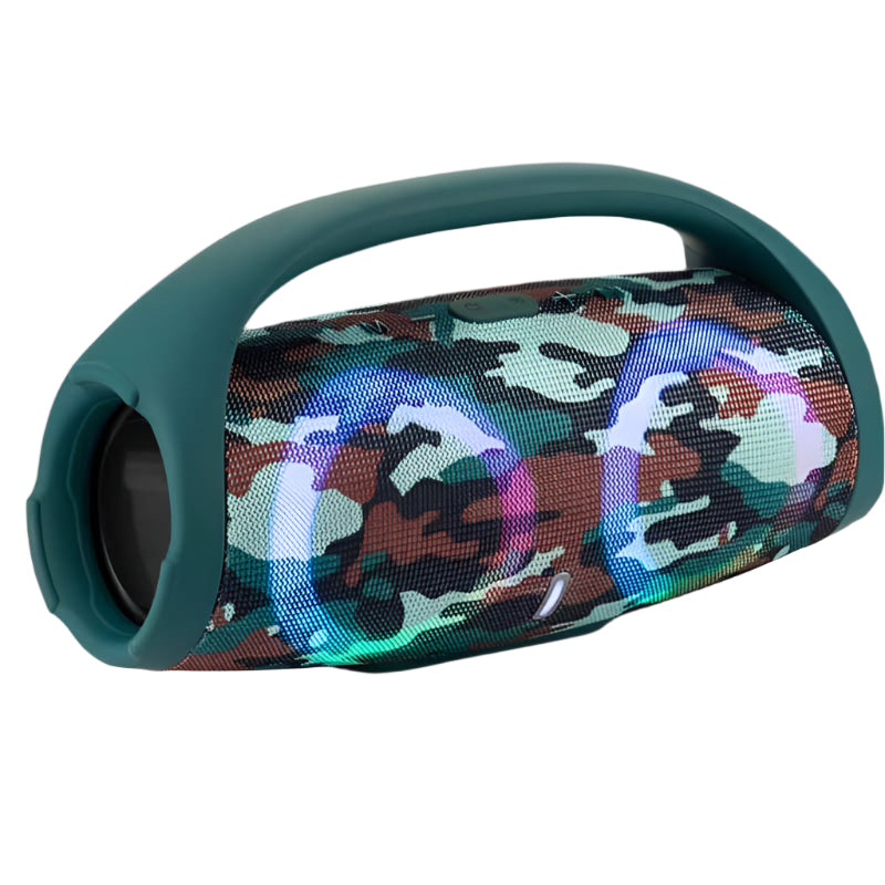 Bluetooth Speaker With RGB Colored Lights Outdoor Portable & Waterproof - Weriion