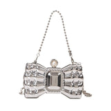 Bow Tie Shaped Chain Handbag For Women - Weriion