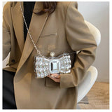 Bow Tie Shaped Chain Handbag For Women - Weriion