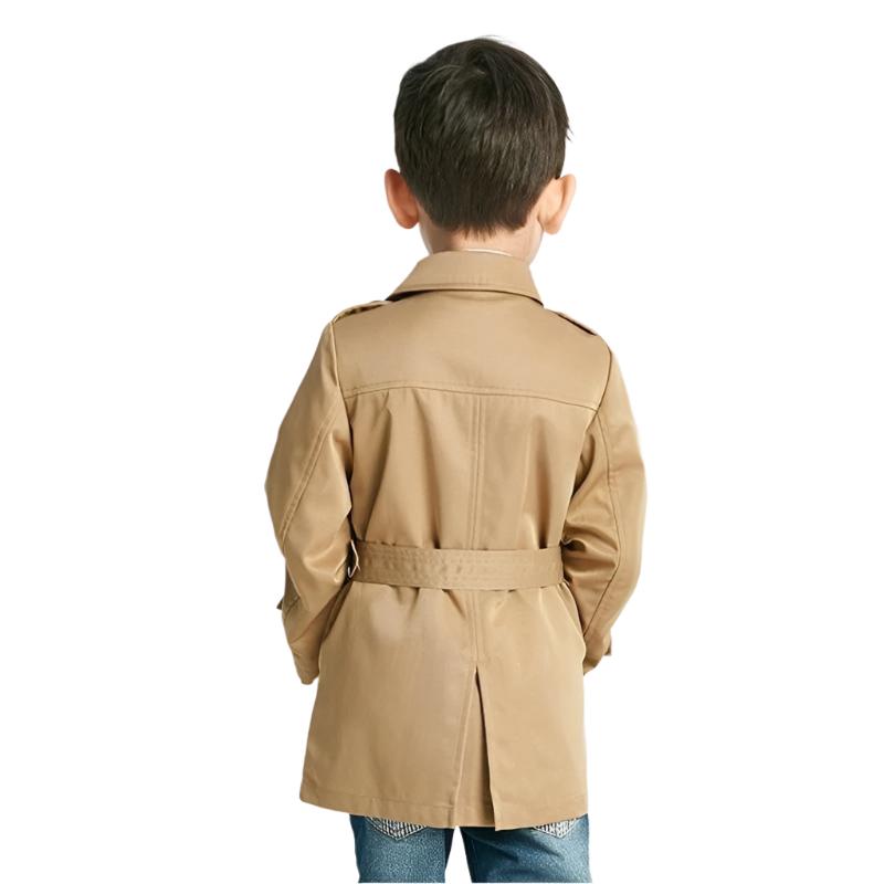 Boys Mid - Length Trench Coat - Weriion