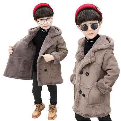 Boys Warm Hooded Padded Winter & Autumn Trench Coat - Weriion