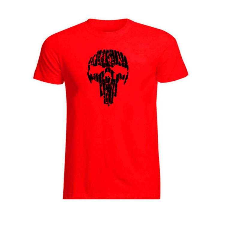 Broken Skull Cotton T-Shirts For Men - Weriion