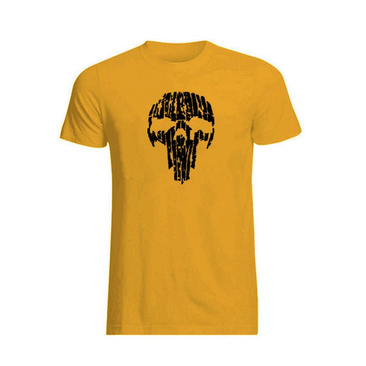 Broken Skull Cotton T-Shirts For Men - Weriion