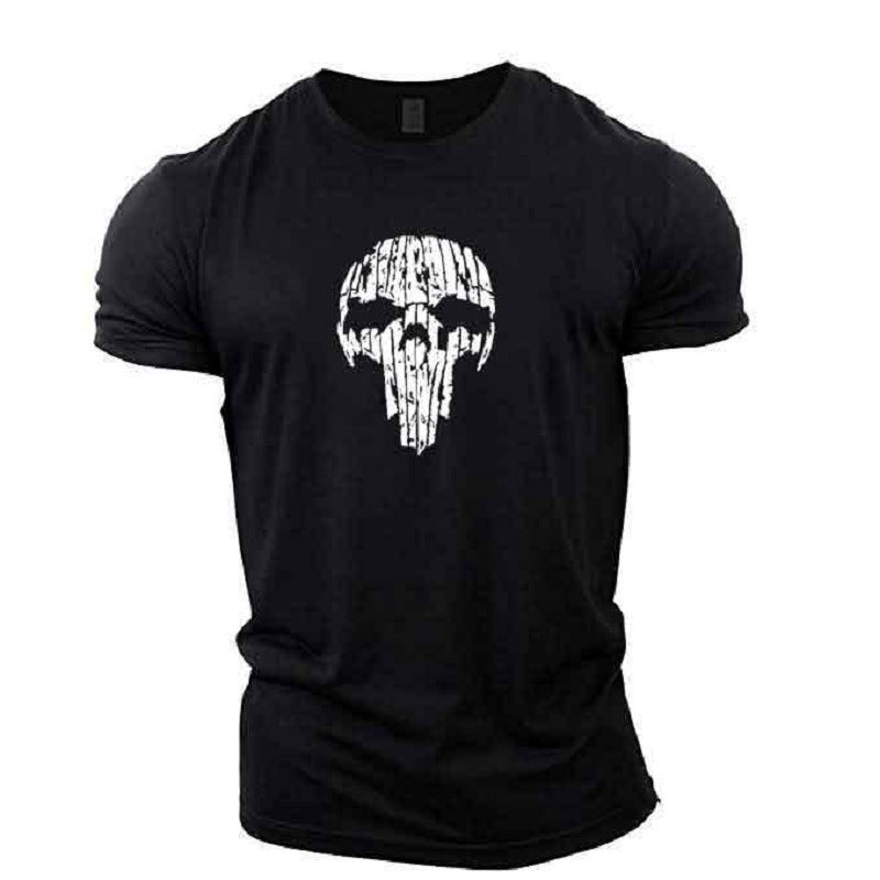 Broken Skull Cotton T-Shirts For Men - Weriion