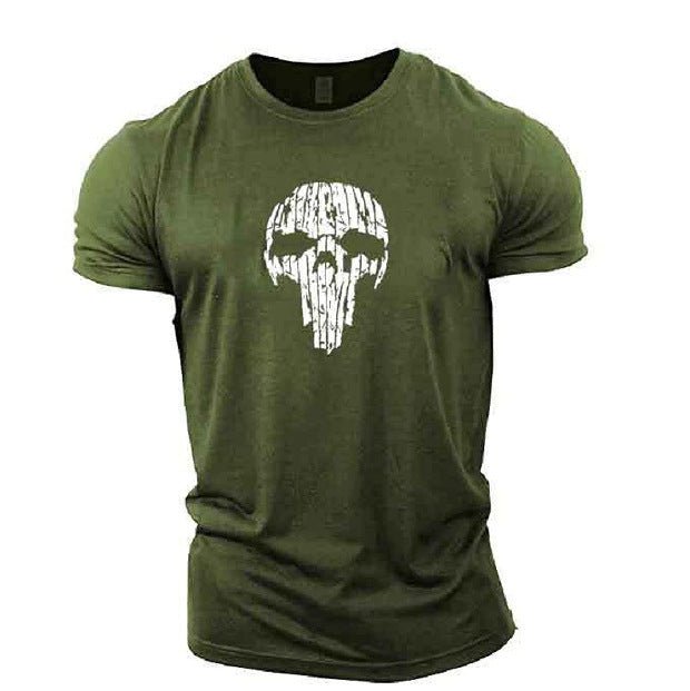 Broken Skull Cotton T-Shirts For Men - Weriion