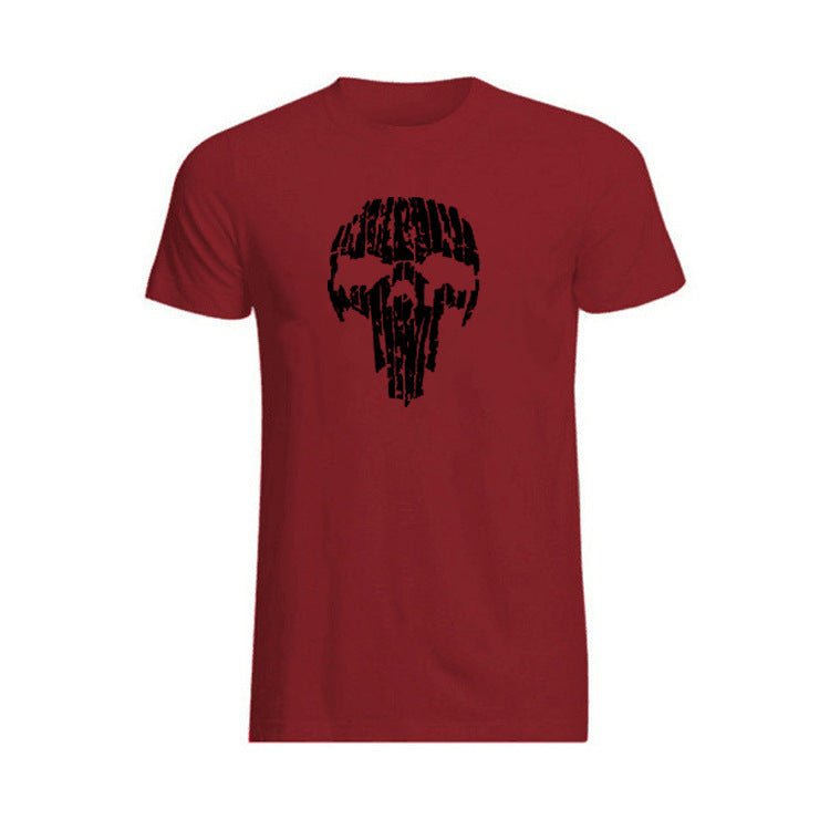 Broken Skull Cotton T-Shirts For Men - Weriion