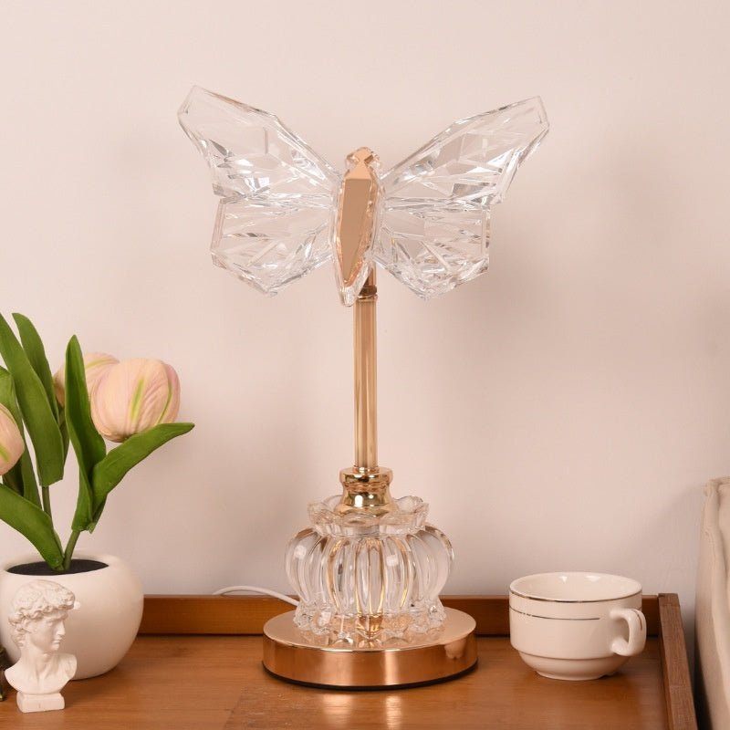 Butterfly Table Lamp Bedroom Bedside Creative Ambience Light - Weriion