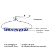 Blue Topaz Gemstone Bracelets For Women With Adjustable Chain