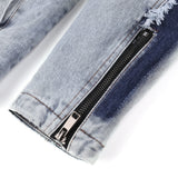 Men's Retro Denim Patchwork Jacket