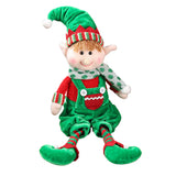 Christmas Hanging Legs Sitting Santas Little Helpers Dolls Ornaments