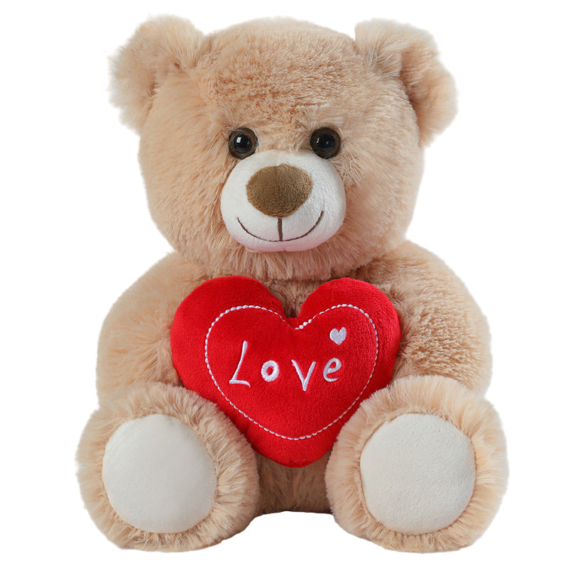 Cute Heart-Hugging Teddy Bear Puppy Doll Plush Toys