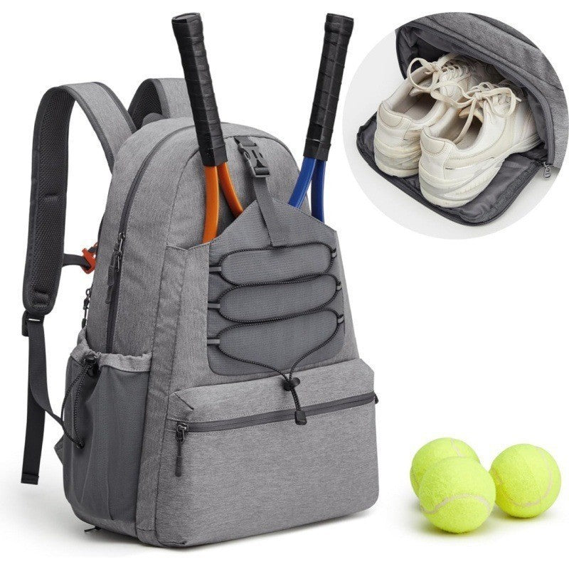 Men's And Women's Unisex Large Tennis Backpack With 4 Rackets Capacity And Shoes Compartment