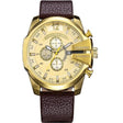 Cagarny Men's Sports Watch With Leather Strap - Weriion