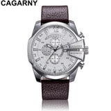 Cagarny Men's Sports Watch With Leather Strap - Weriion