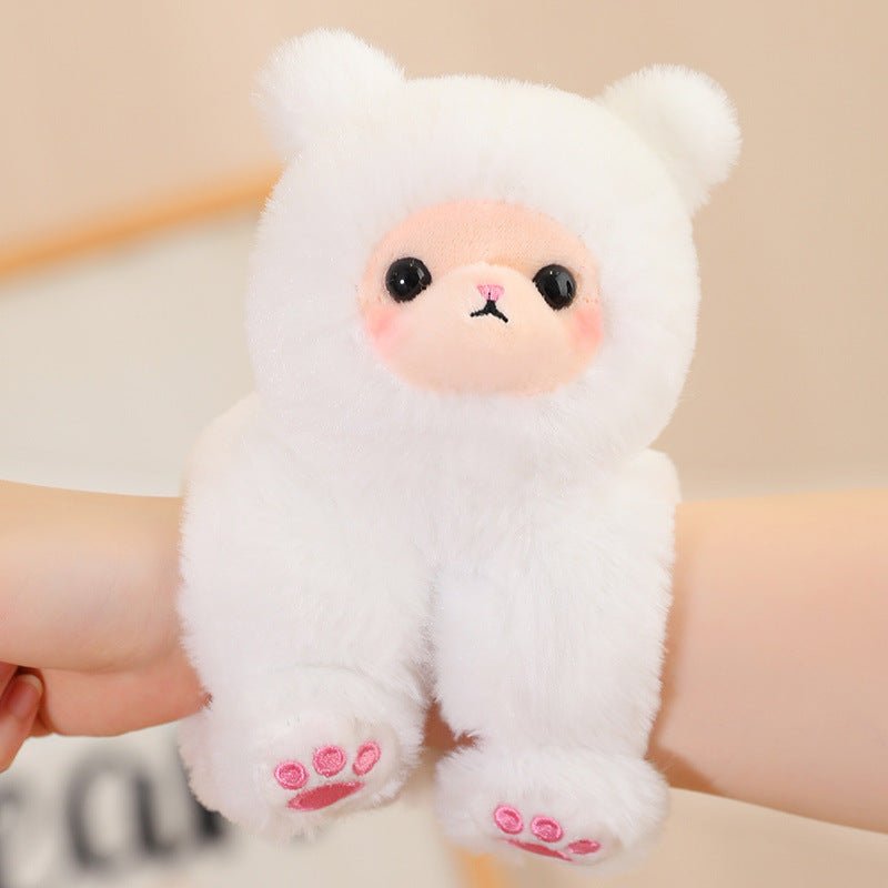 Cartoon Creative Snap Loop Wrist Attachable Plush Toys - Weriion